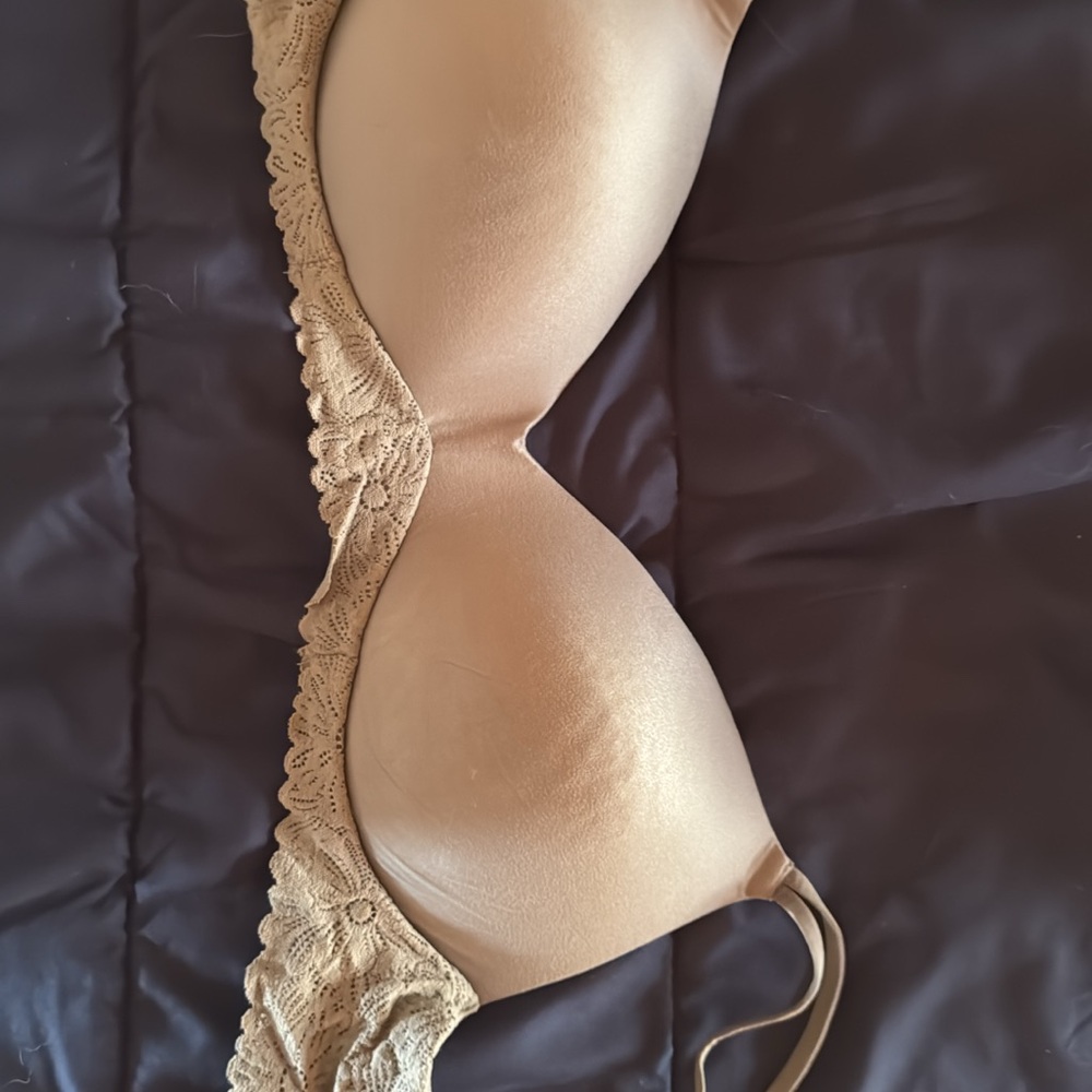 Aerie Elegant Beige Lace Bra